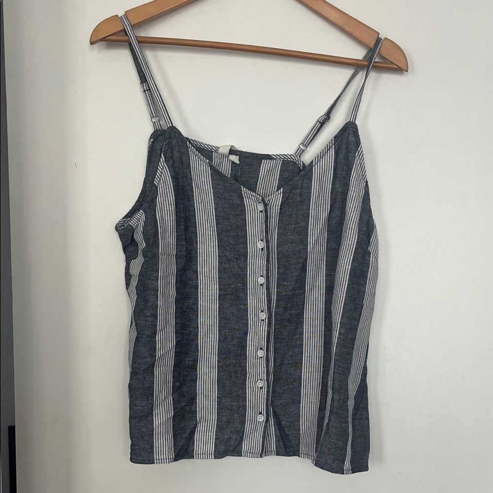 Treasure & Bond Navy and White Striped Camisole